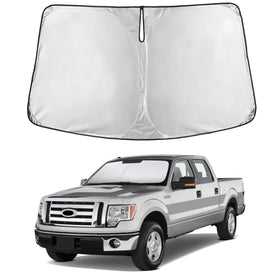 EcoNour front view on Ford F150 windshield showing full coverage and protection