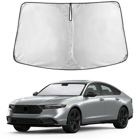 EcoNour front view showing complete Accord windshield coverage and sun protection