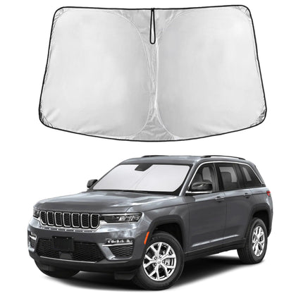 EcoNour front view on Jeep Grand Cherokee windshield showing full coverage and protection