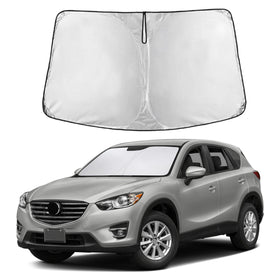 EcoNour front view on Mazda CX‑5 windshield showing full coverage and protection