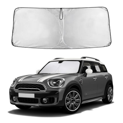 EcoNour front view on windshield showing full coverage and precise fit benefit