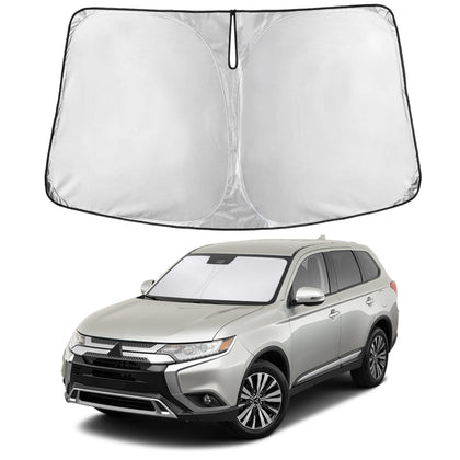 EcoNour front view showing Outlander-fit sunshade protecting windshield