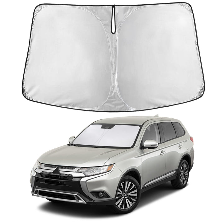 EcoNour front view showing Outlander-fit sunshade protecting windshield