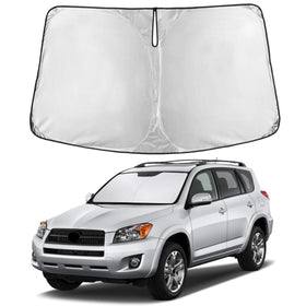 EcoNour front view showing custom fit for Toyota RAV4 windshield, protects interior