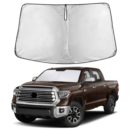 EcoNour front view showing full Tundra windshield fit and instant cooling benefit