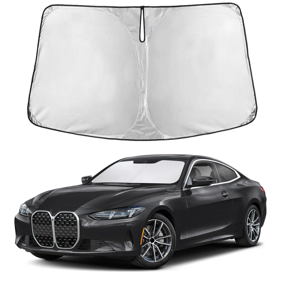 EcoNour front view on BMW 4 Series windshield showing full coverage and cooling