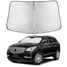 EcoNour front view on Buick Enclave windshield showing full coverage and sun blocking