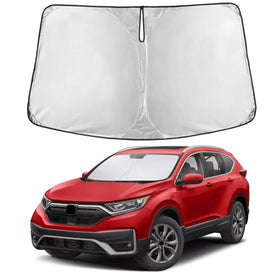 EcoNour front view showing full windshield coverage and sun protection
