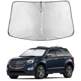 EcoNour front view on Equinox windshield showing full coverage and sun protection