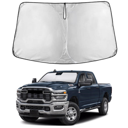 EcoNour front view showing full Ram 1500 windshield coverage and sun protection