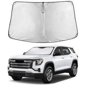 EcoNour front view on GMC Terrain windshield showing full coverage and sun protection