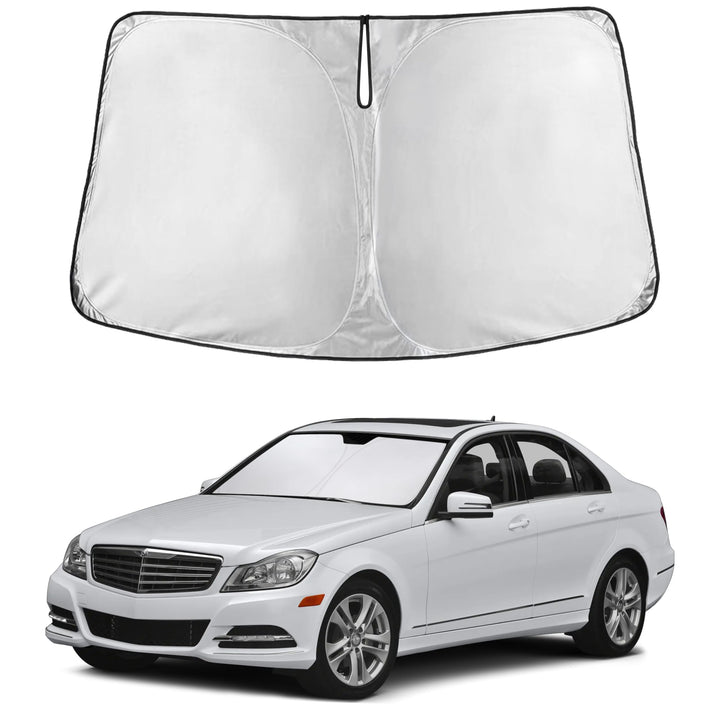 EcoNour front view showing full windshield coverage and brand protection benefit