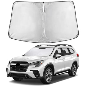 EcoNour front view on Subaru Ascent showing full windshield coverage and cooling benefit