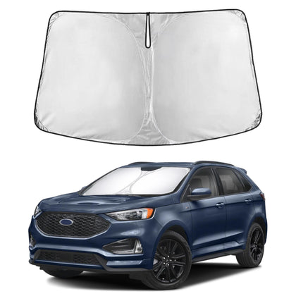 EcoNour front view showing precise Ford Edge windshield fit and full coverage benefit