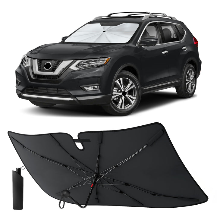 EcoNour front windshield fit showing full coverage and interior protection