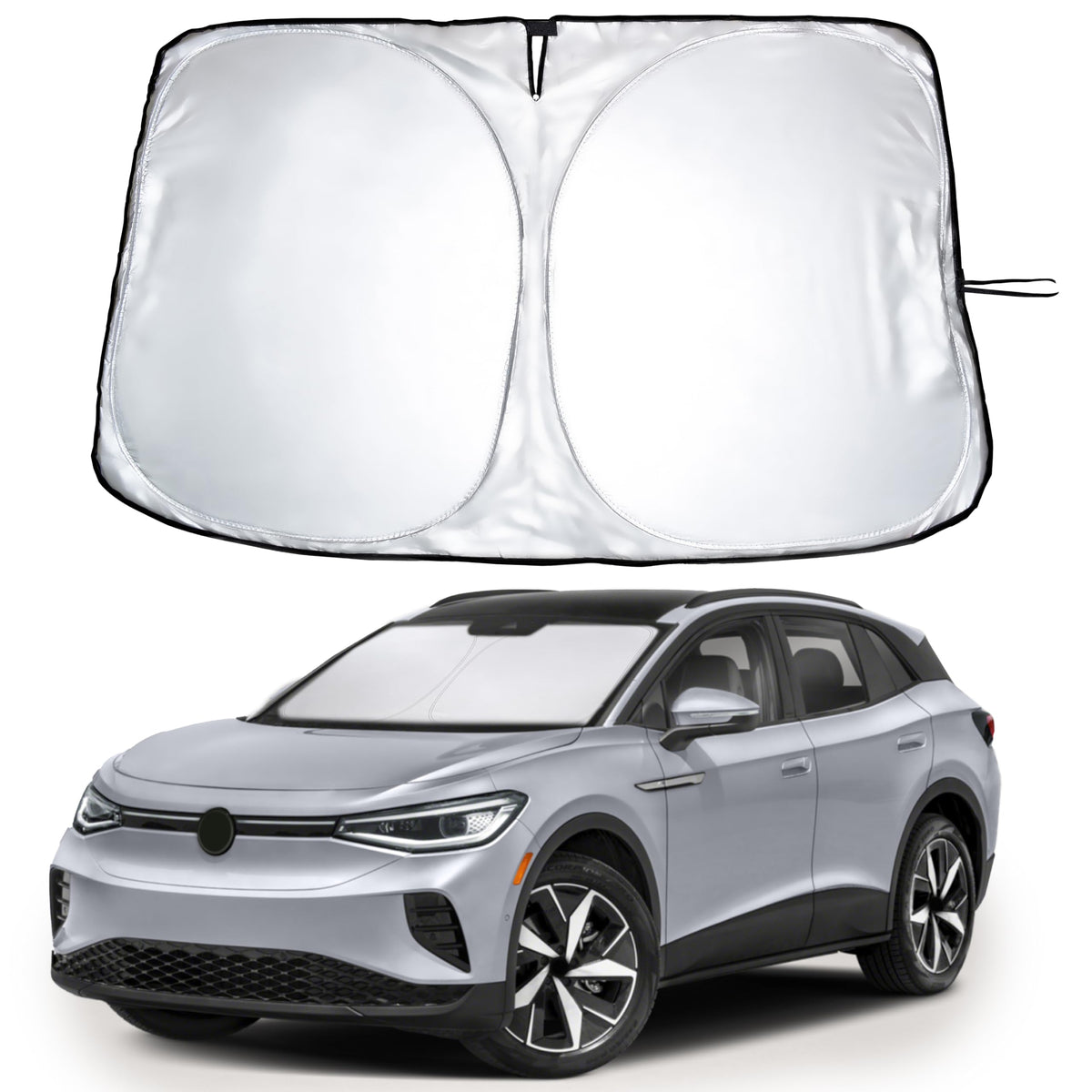 EcoNour front packaging showing VW ID.4 tailored shape and quick-install benefit
