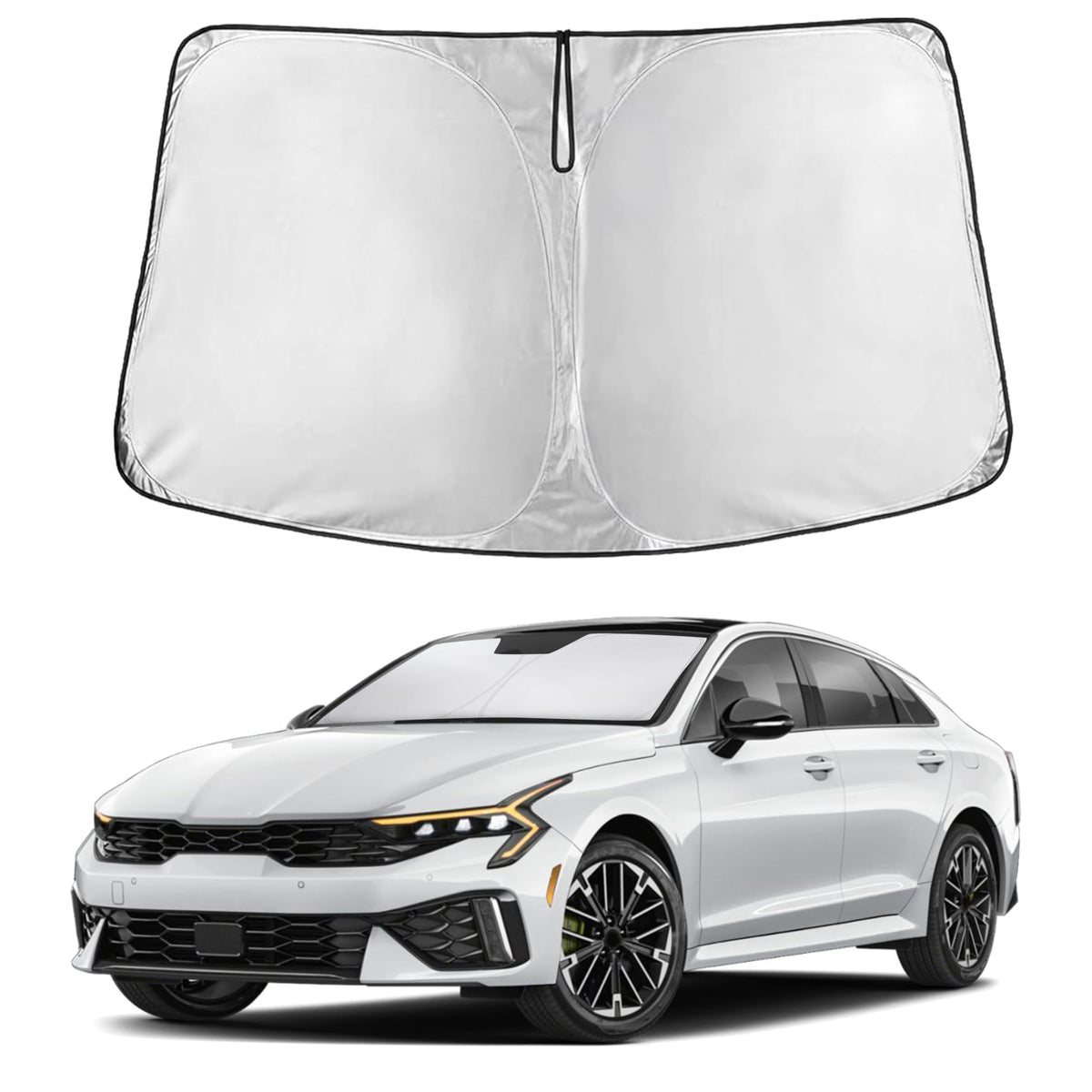 EcoNour packaging showing Kia K5 fit and protective shield benefits