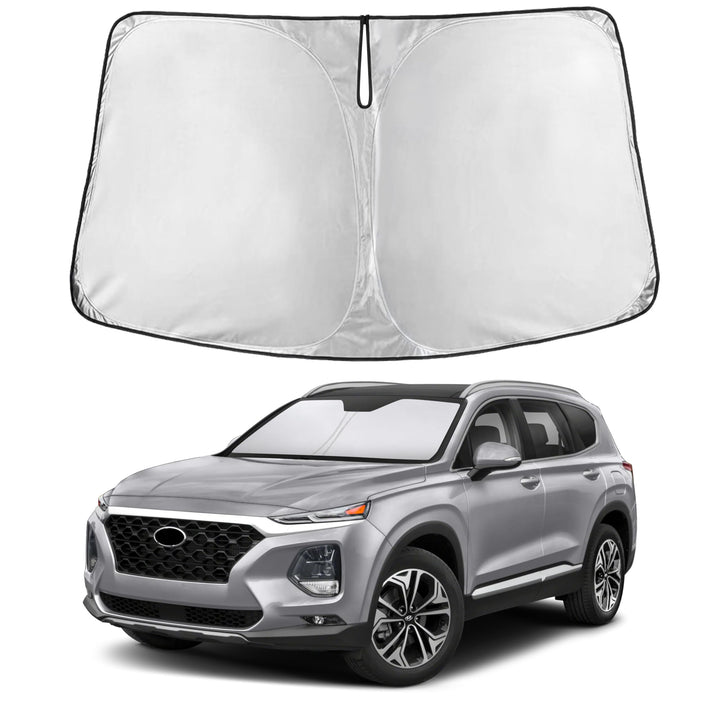 EcoNour front packaging showing Hyundai Santa Fe fit and UV protection benefit