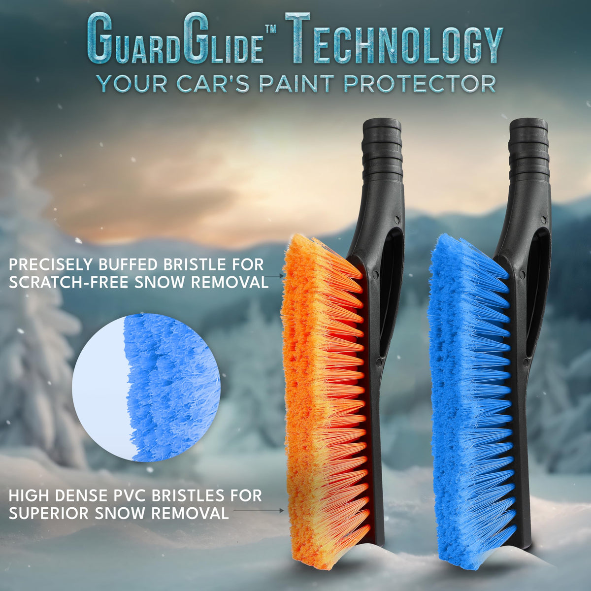 EcoNour scraper head showing knuckles for controlled ice removal benefit