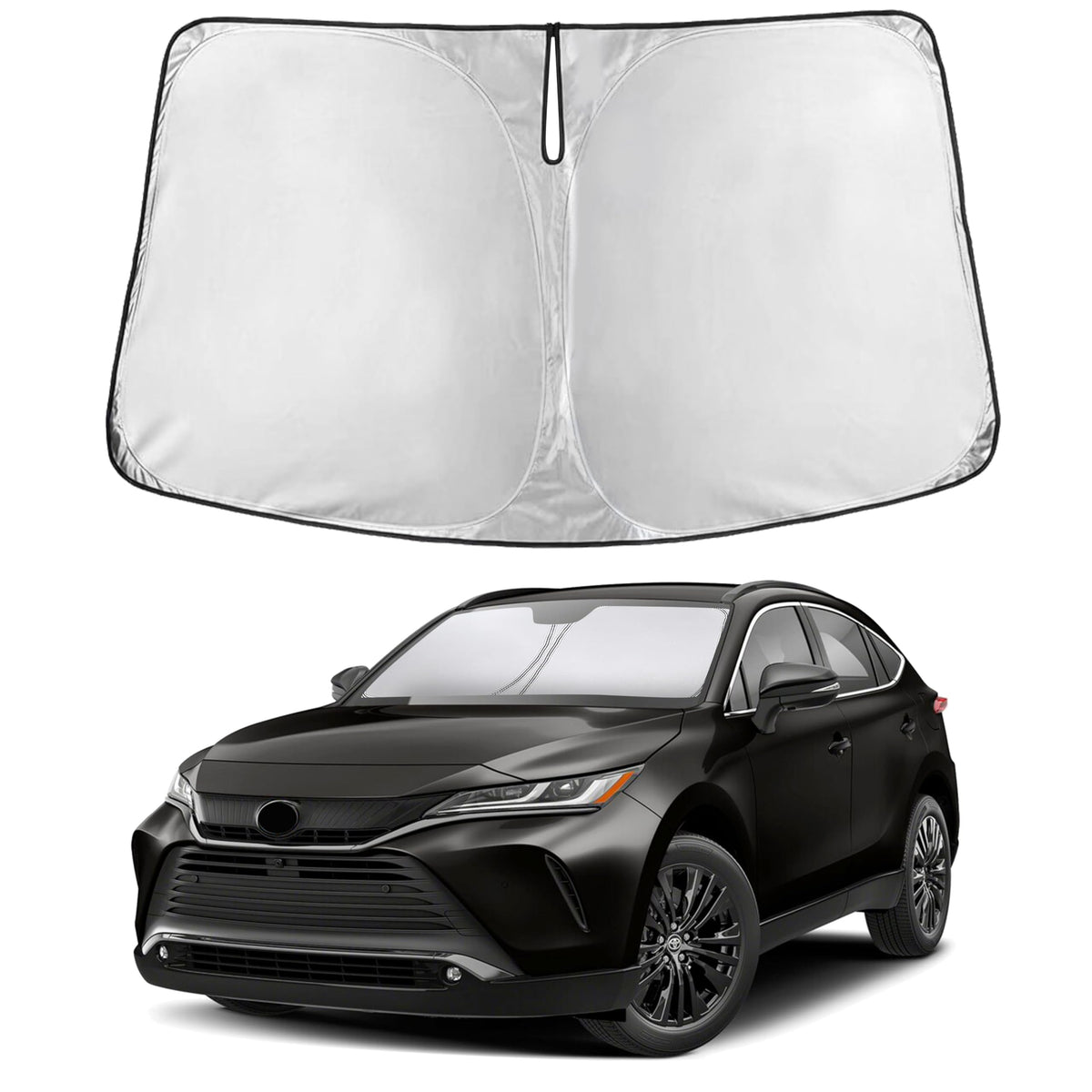 EcoNour front packaging showing fitted Venza sunshade protecting windshield