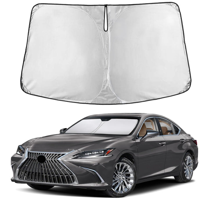 EcoNour front windshield view showing full coverage and protective fit