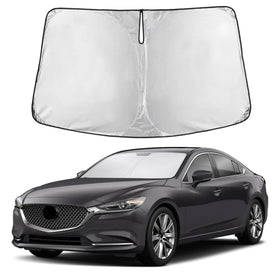 EcoNour front view showing full windshield coverage and fit benefit