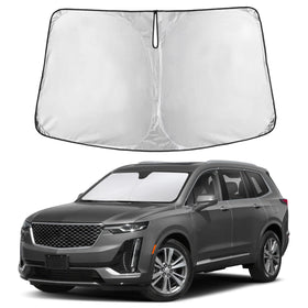 EcoNour front view full windshield coverage fits Cadillac XT6 and blocks sun