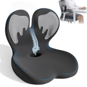 ECONVCE front view of L-shaped seat cushion showing ergonomic contours and comfort