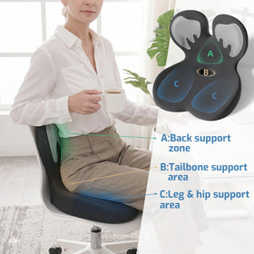 ECONVCE side profile showing integrated lumbar support for improved posture