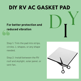 EcoSynic gasket beside ruler showing 14x14 fit and accurate sizing benefit