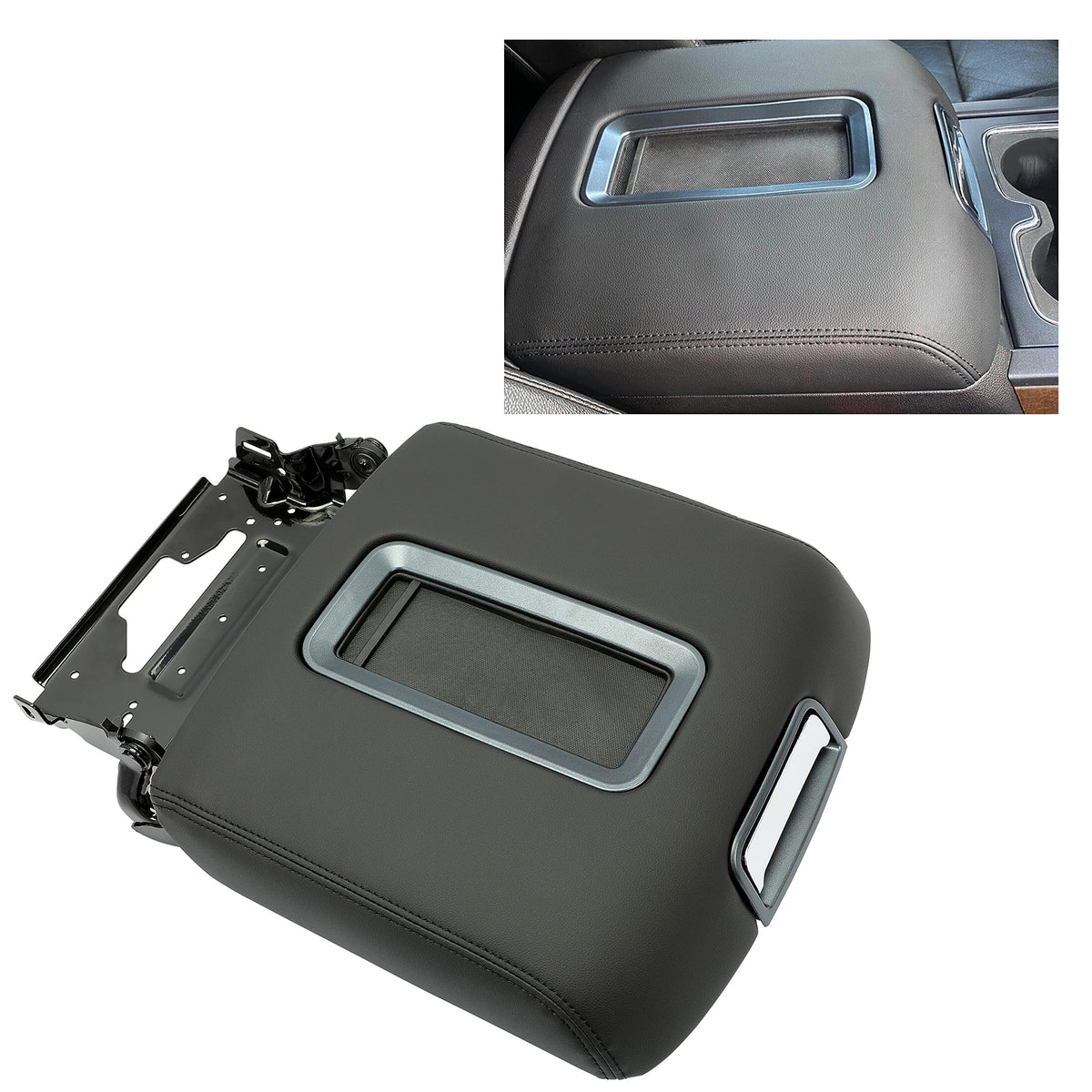 ECOTRIC front view of replacement armrest lid showing fit and clean finish for easy refresh