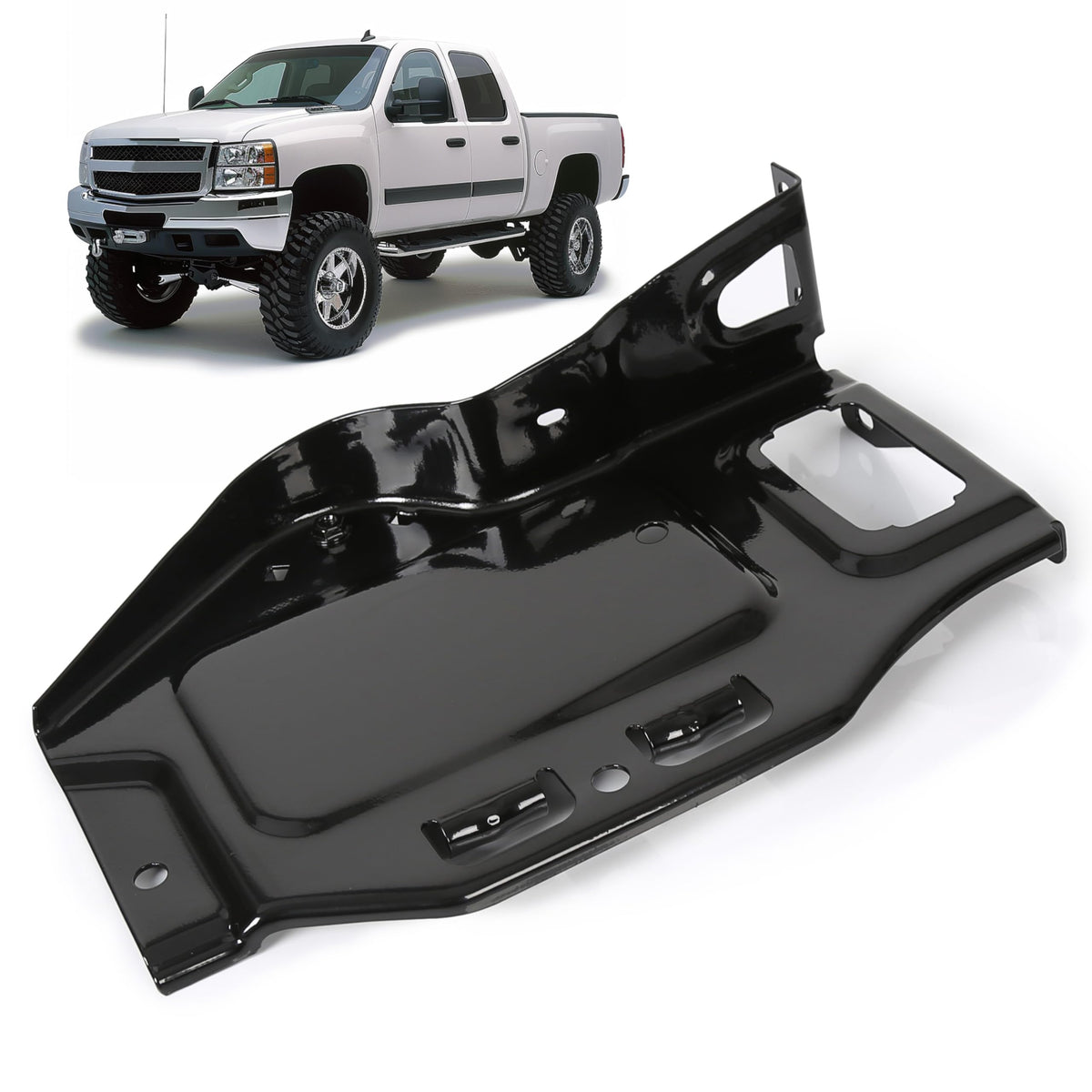 ECOTRIC front view battery tray showing precise fit and durable construction