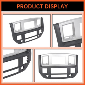 ECOTRIC bezel installed in Dodge Ram dash demonstrating clean aftermarket fit benefit