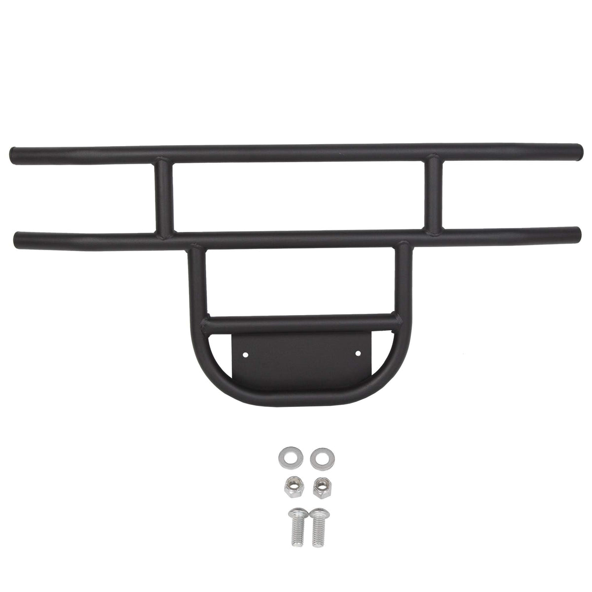 ECOTRIC brush guard protecting cart in off-road setting