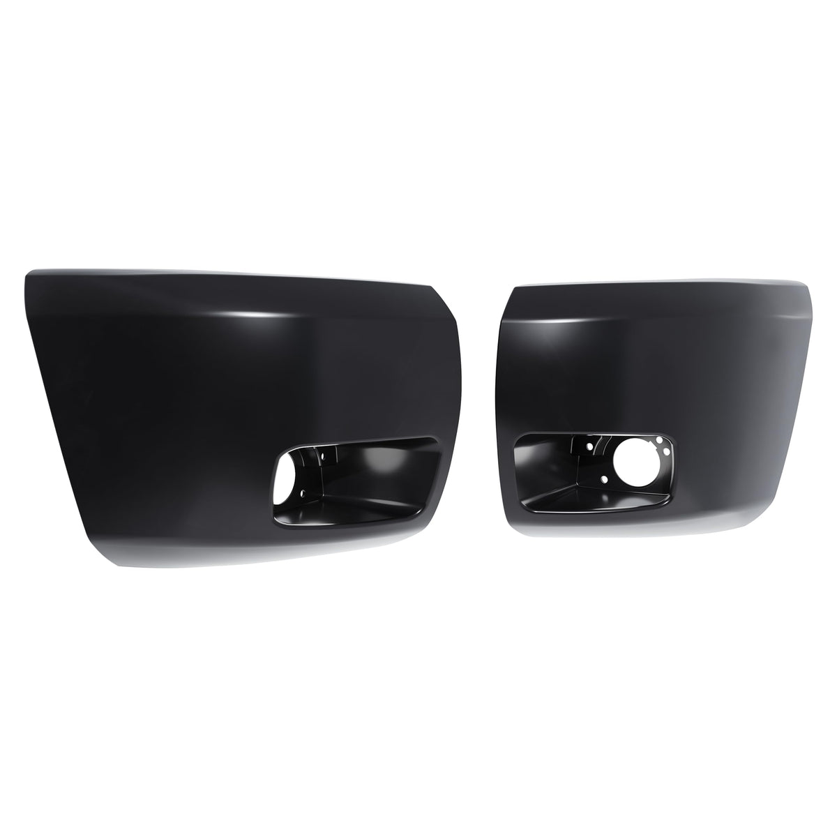 ECOTRIC bumper end cap fog hole detail showing fog light compatibility benefit