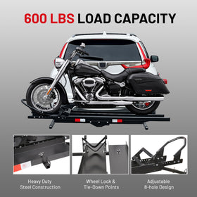ECOTRIC close-up of adjustable wheel stop offering improved wheel stabilization
