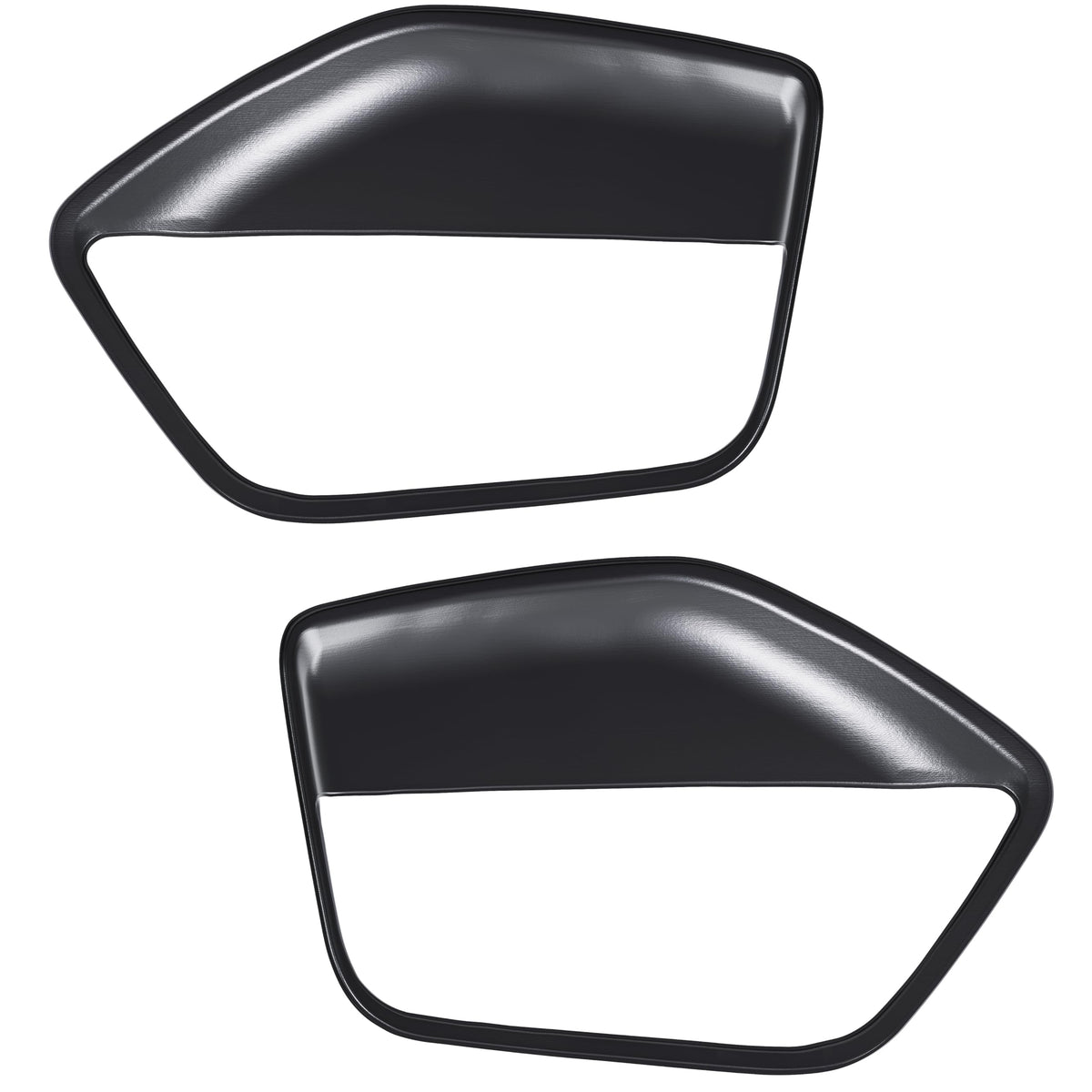 ECOTRIC front view showing pair of black door insert covers restoring interior