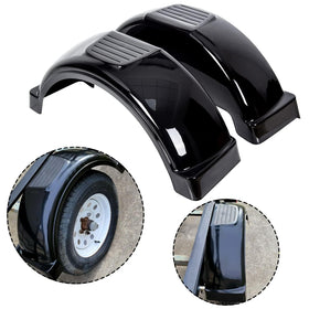 ECOTRIC front view of black fender showing protective coverage and sleek finish