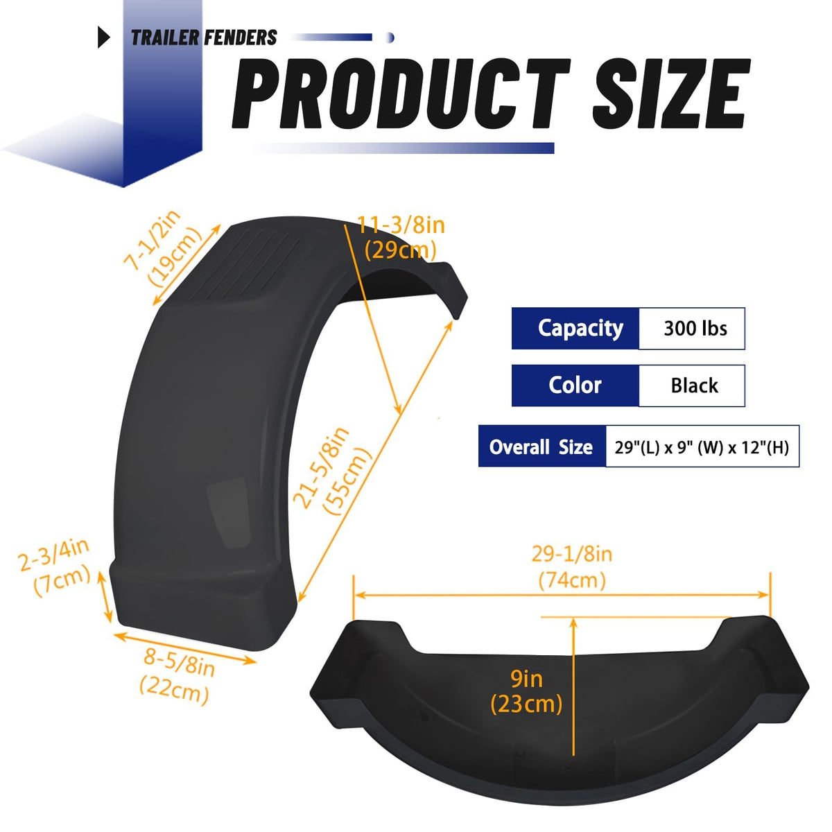 ECOTRIC side profile demonstrating fender shape and wheel clearance benefit