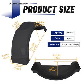 ECOTRIC side profile demonstrating fender shape and wheel clearance benefit