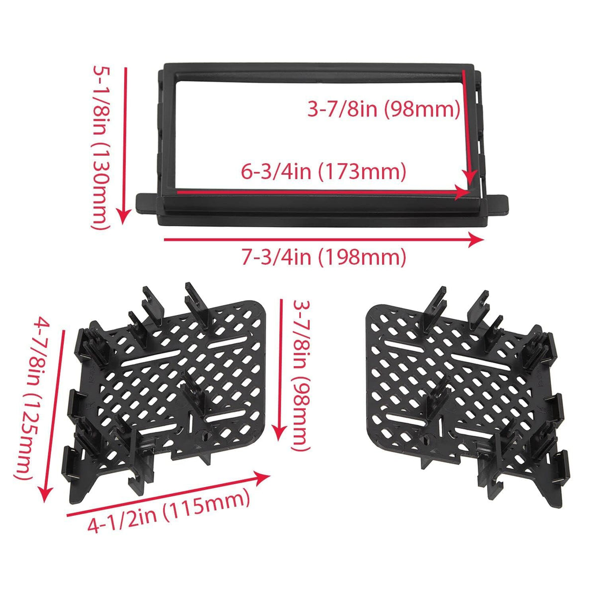 ECOTRIC bezel installed in F150 dashboard demonstrating OEM look