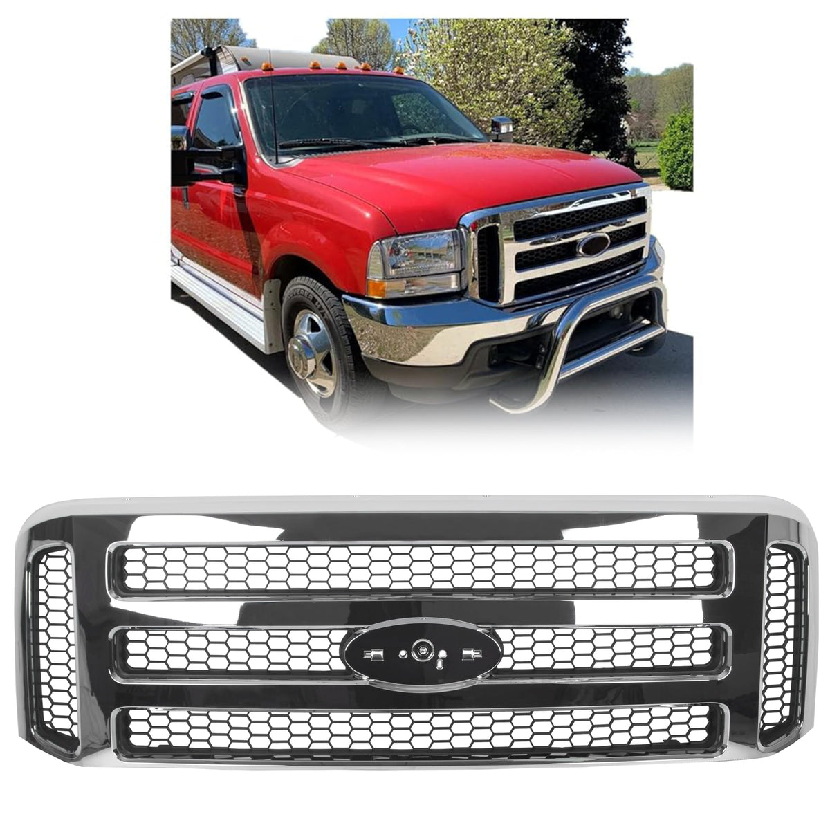 ECOTRIC front grille front view showing fit and refreshed appearance