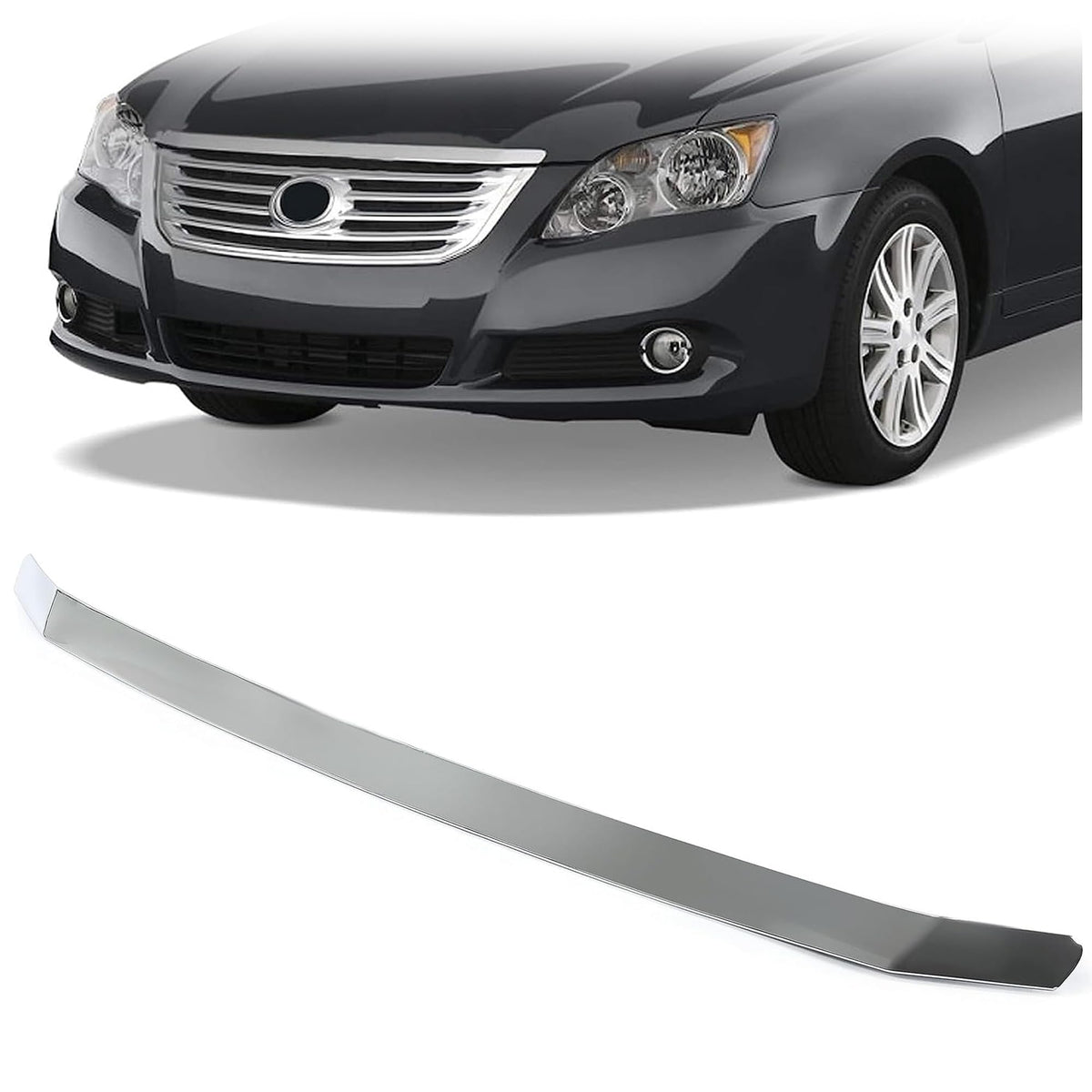 ECOTRIC front grille hood molding front view showing clean replacement benefit