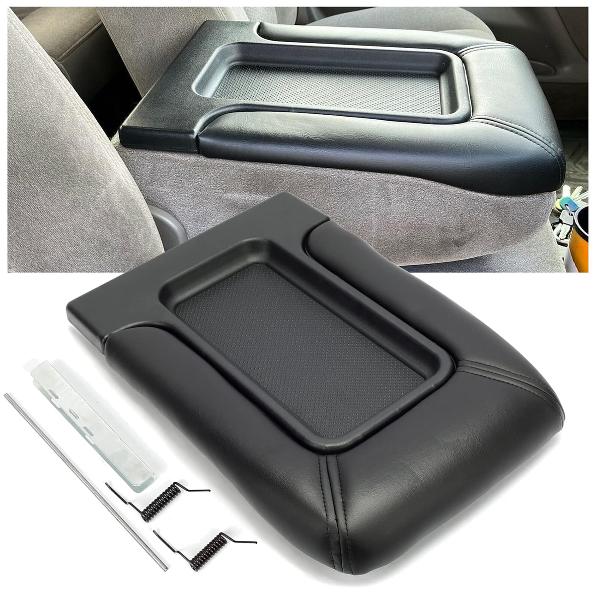 ECOTRIC front view of center console lid showing clean replacement and improved appearance
