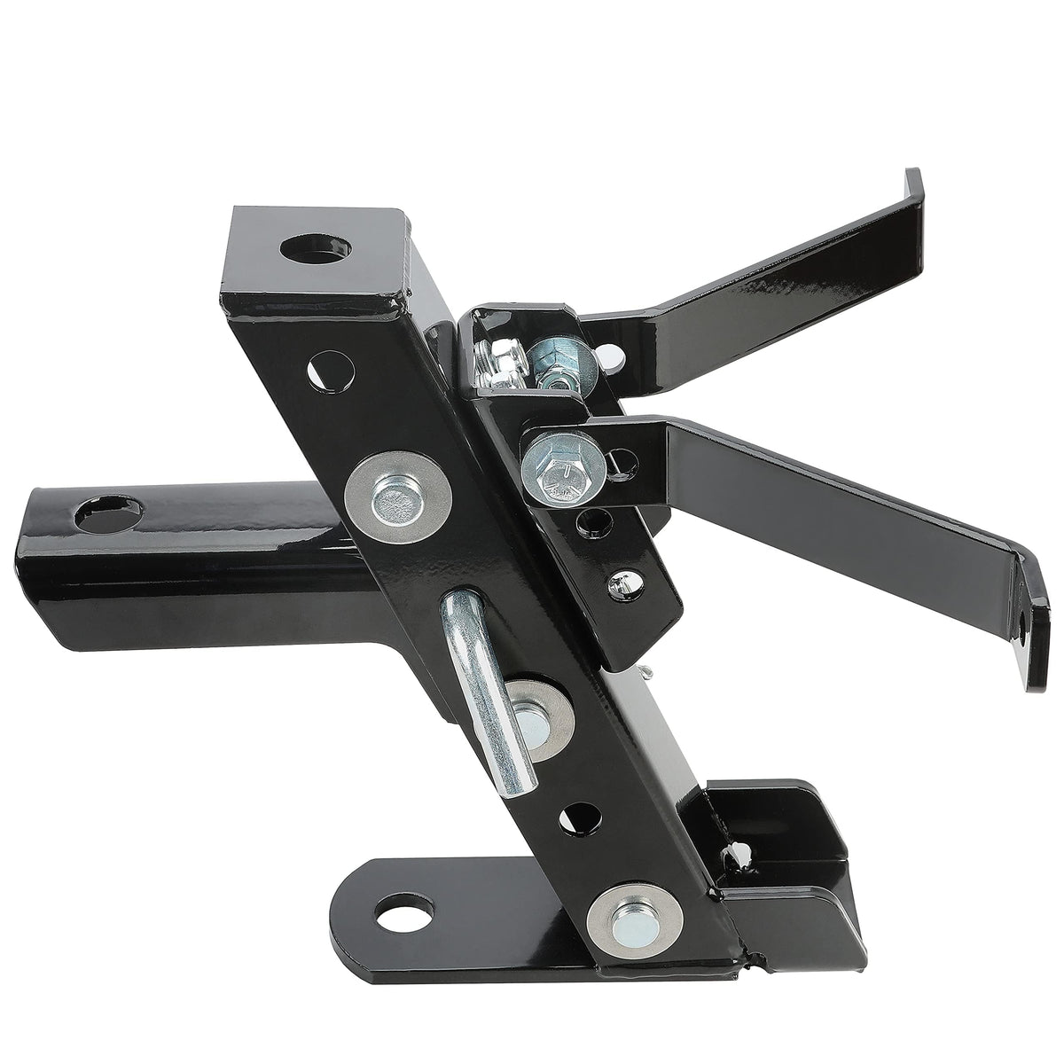 ECOTRIC front view mounted hitch showing strong tow point and easy hookup