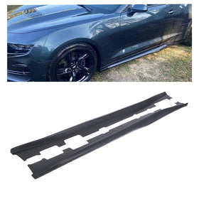 ECOTRIC front view of side skirts showing complete pair and bolt-on benefit