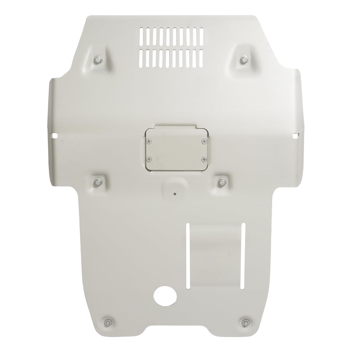 ECOTRIC front view skid plate showing full-coverage protection benefits