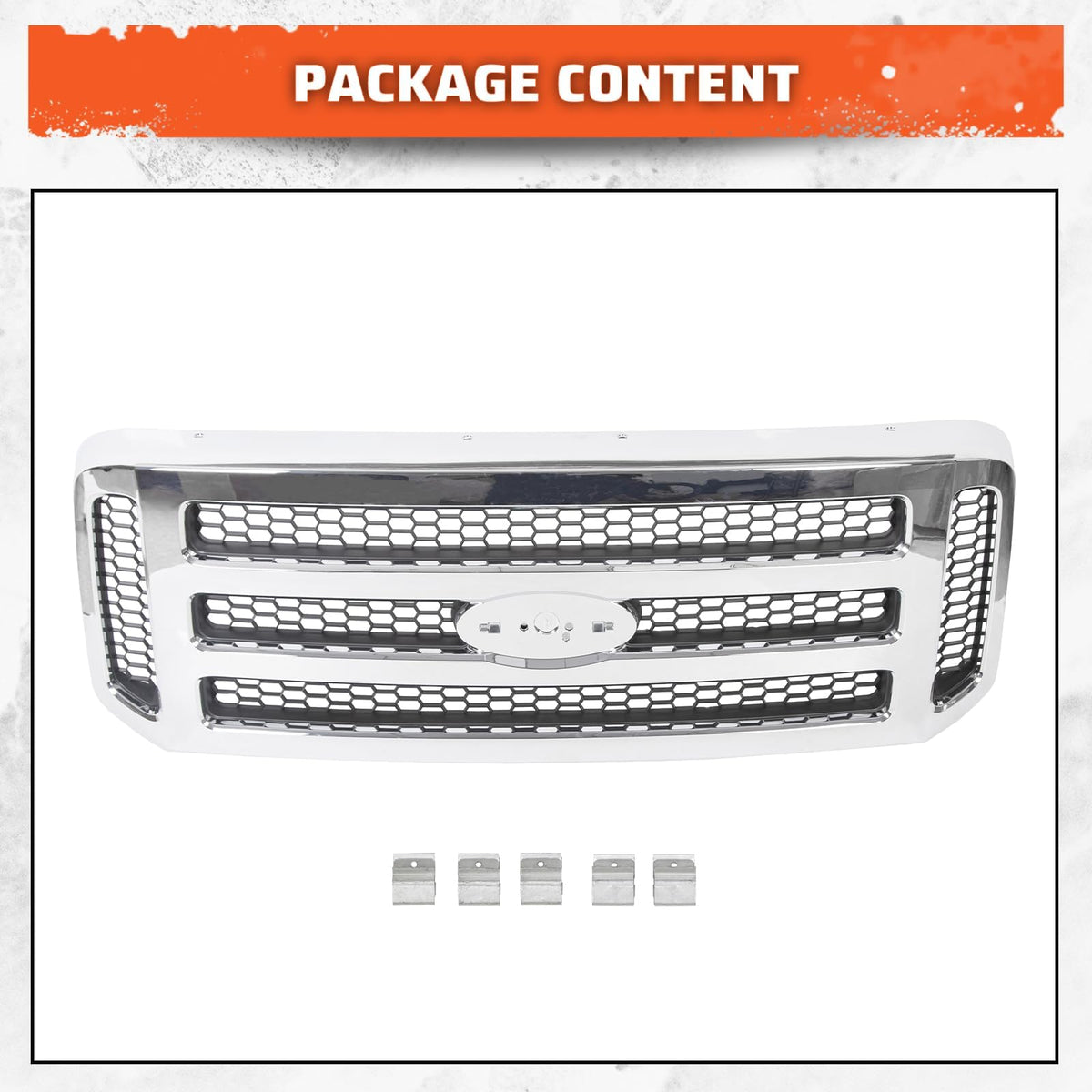 ECOTRIC grille beside tape measure showing dimensions for correct fit