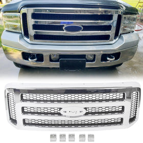 ECOTRIC grille front view showing chrome and gray honeycomb and improved curb appeal