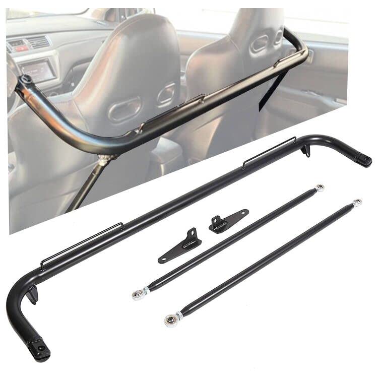 ECOTRIC harness bar front view showing full 49" span and neat fit